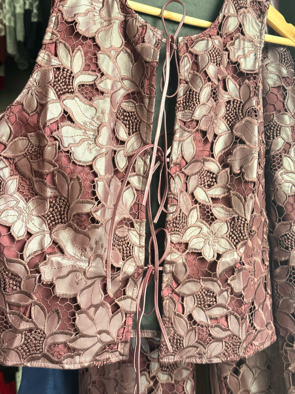 Set floral guipur