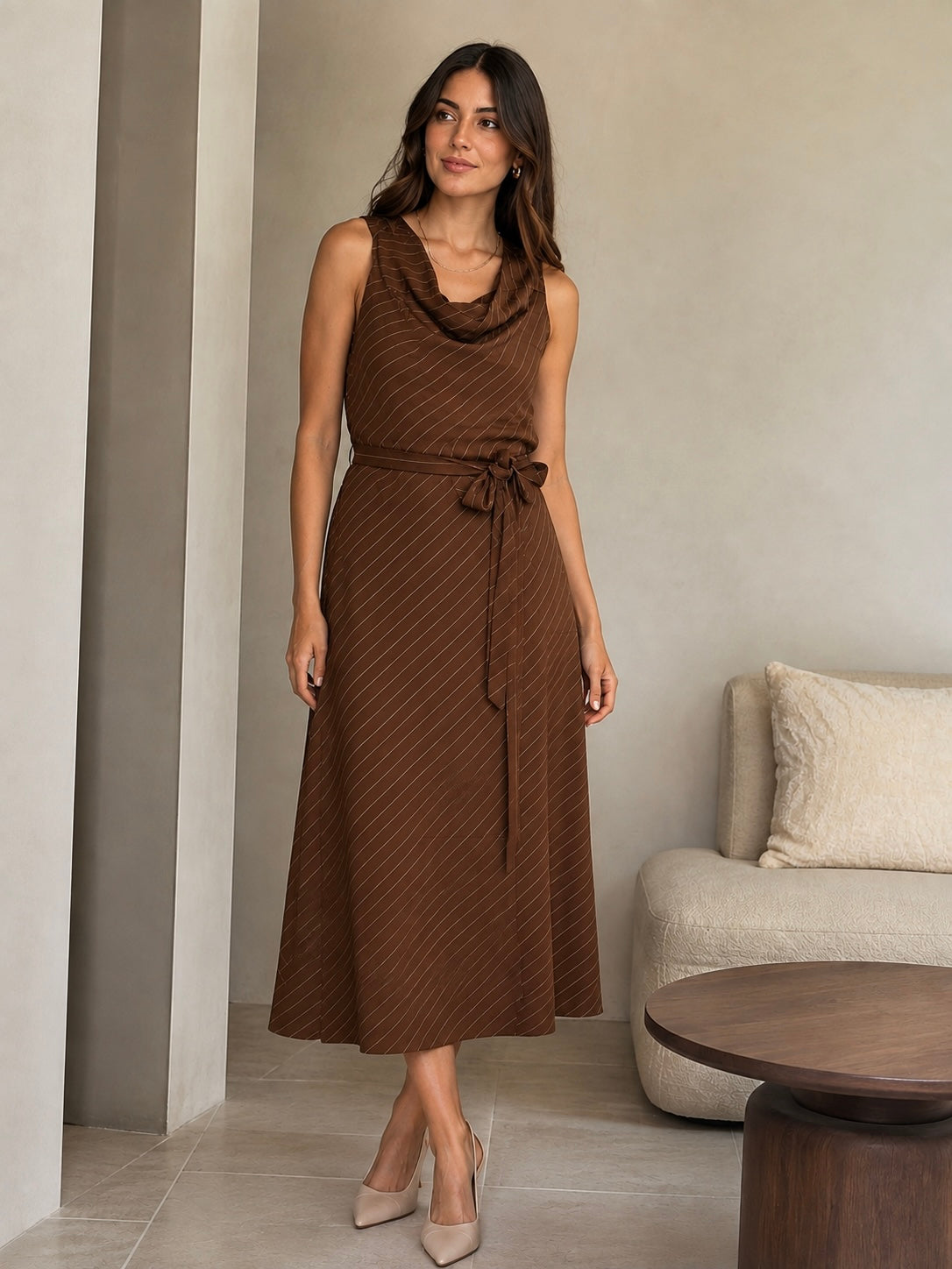 Vestido Siena Café
