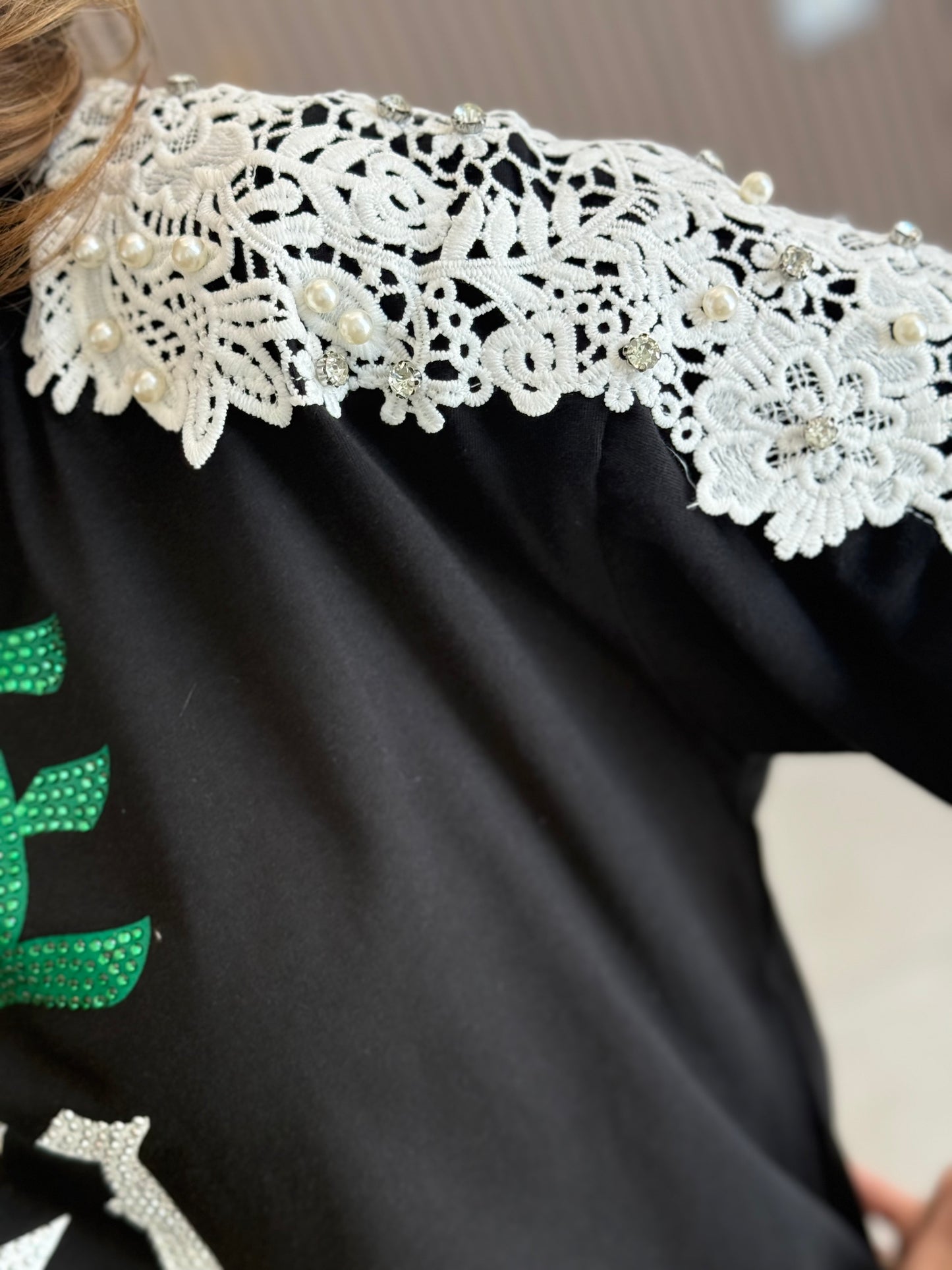 Blusa mexicana con crochet