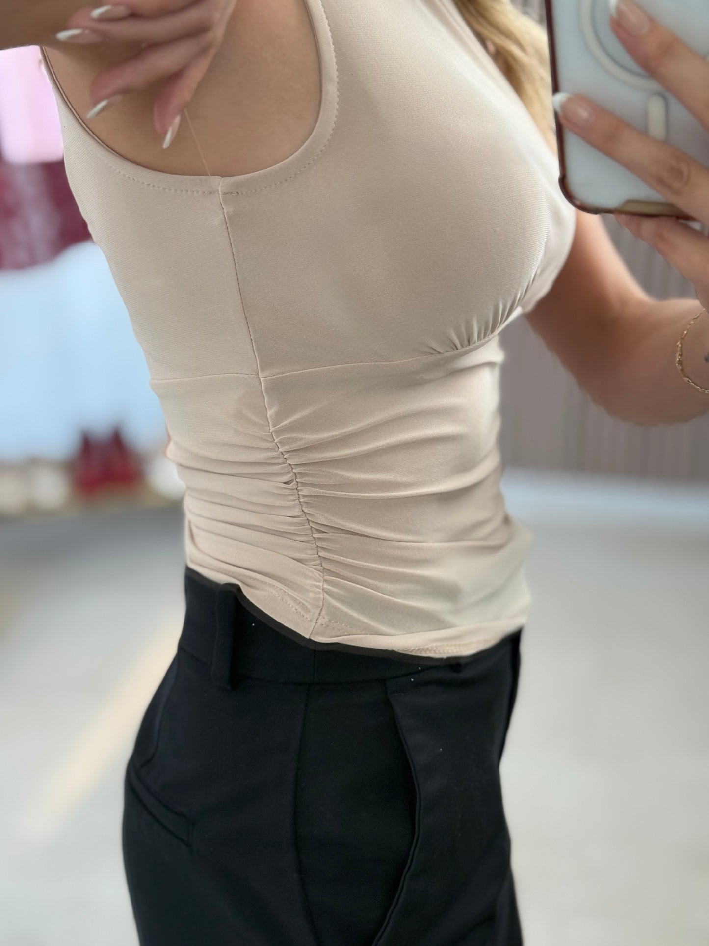 BLUSA BÁSICA NUDE