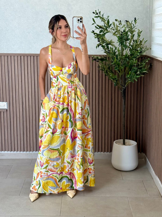 VESTIDO FLORES CRUZADO