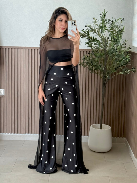 MaxiPantalón polka dots