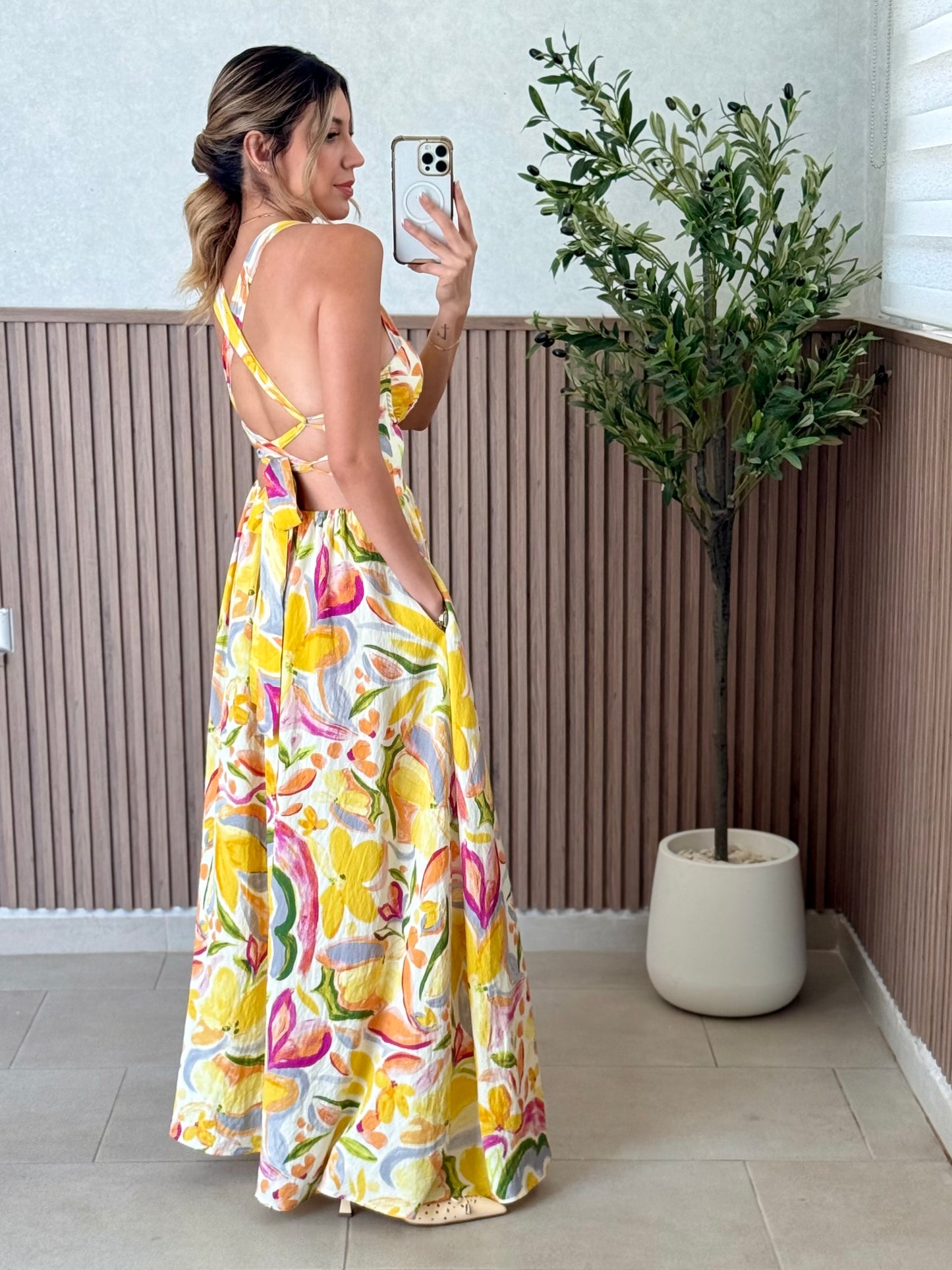 VESTIDO FLORES CRUZADO
