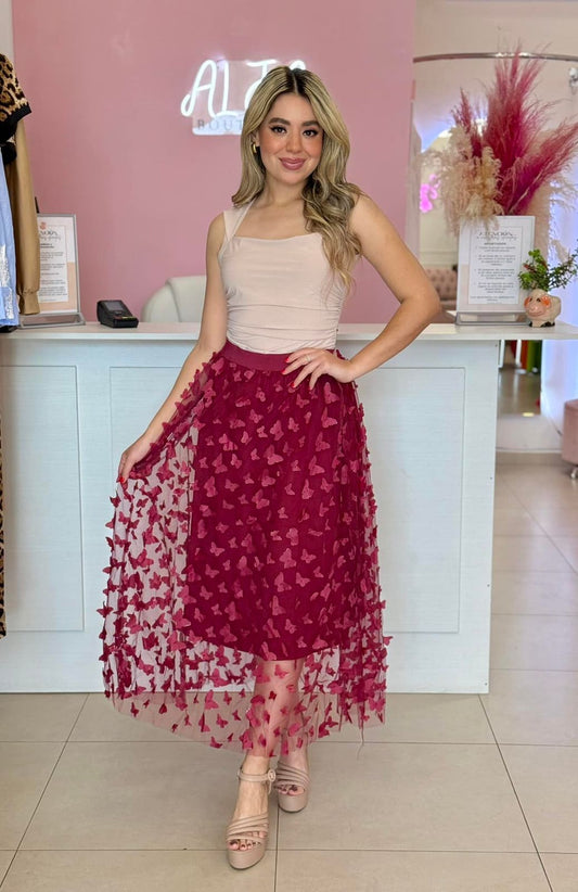 FALDA MARIPOSAS
