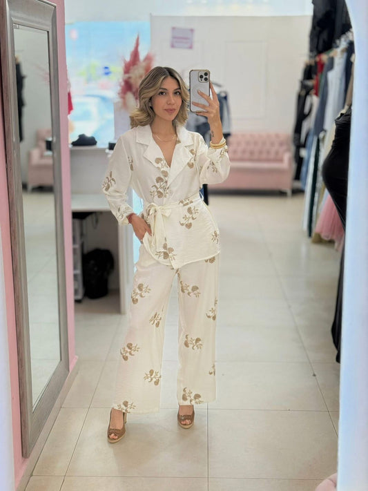 SET 2 PIEZAS BORDADO