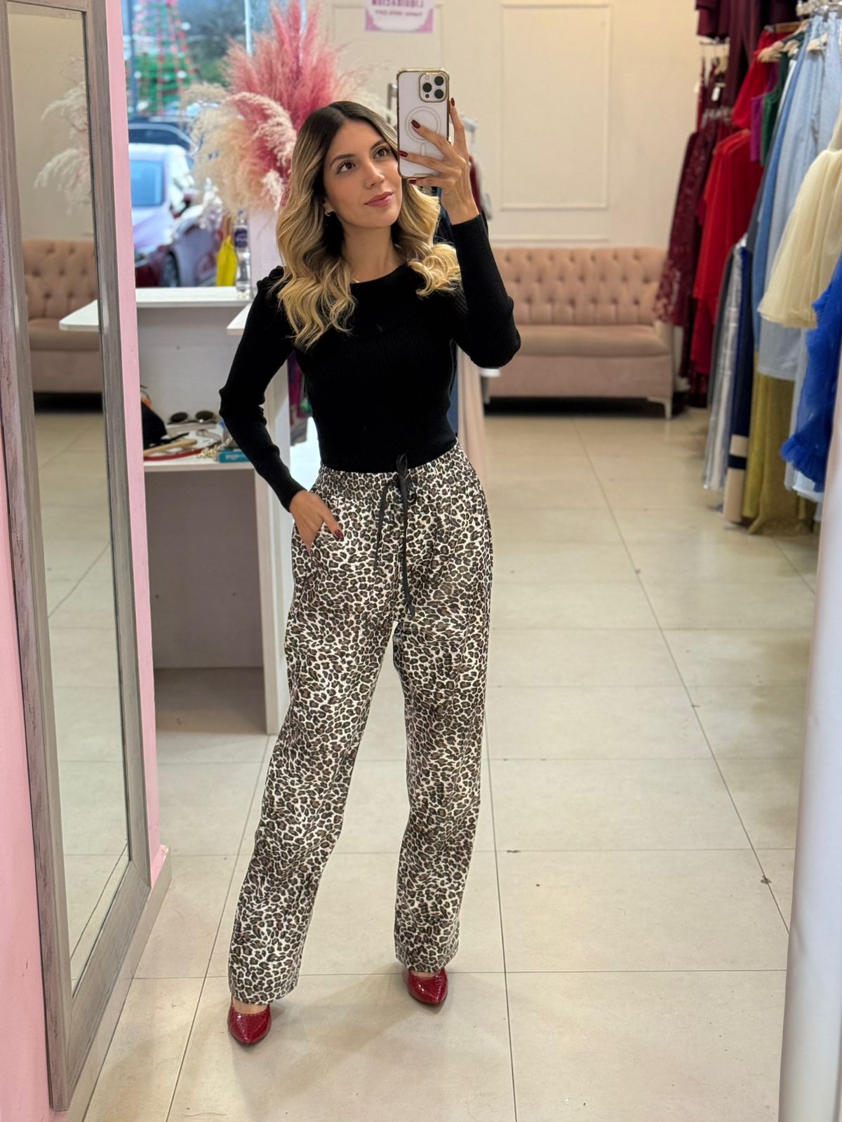 PANTALON VINIPIEL ANIMAL PRINT