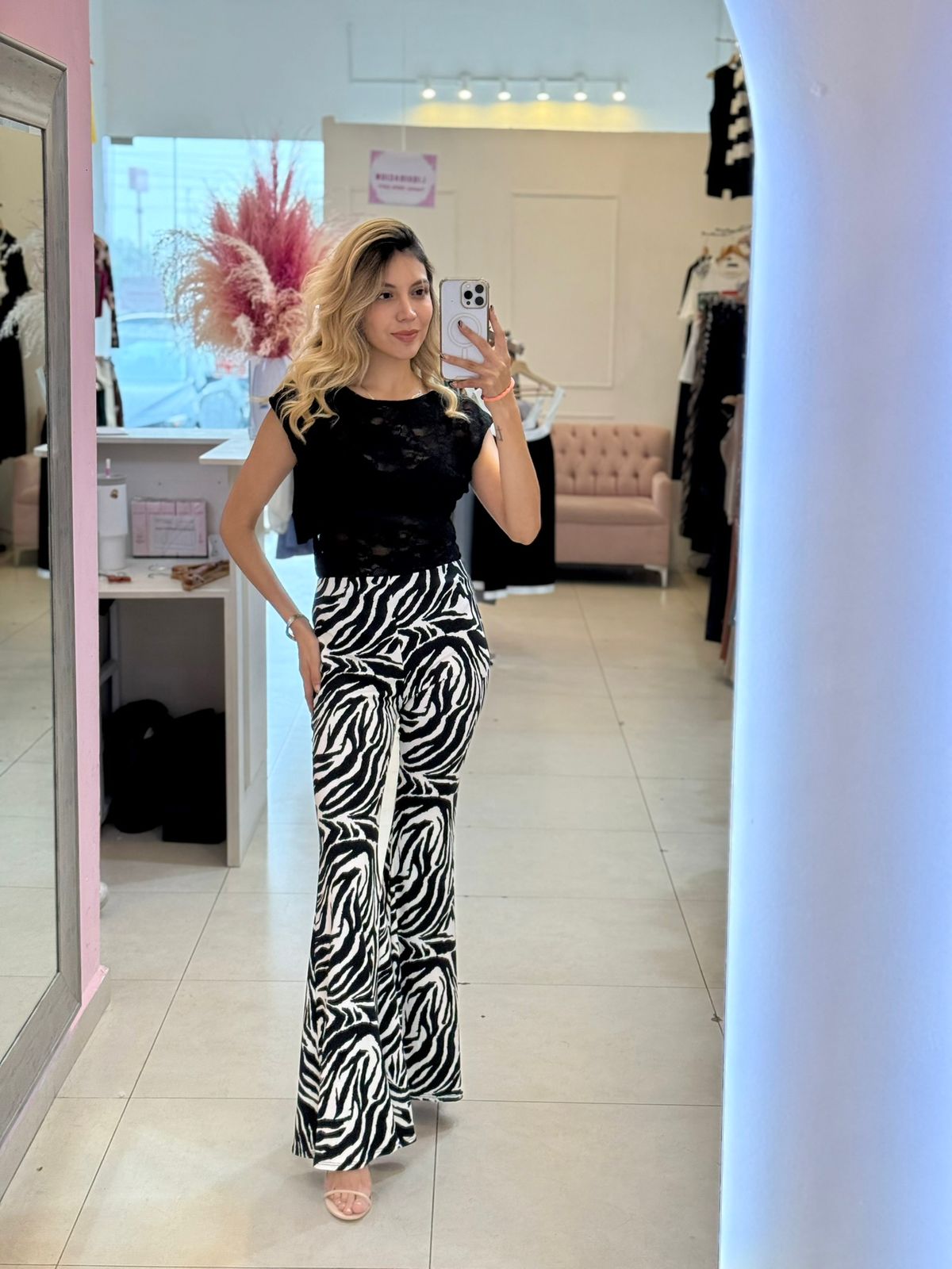 PANTALON ZEBRA ACAMPANADO